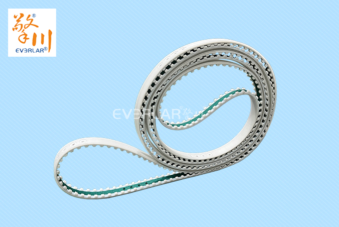 PU同步帶加PU膠綠布打孔開槽精準(zhǔn)傳動防滑包裝機械聚氨酯工業(yè)皮帶定制